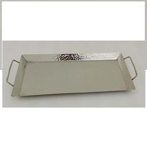 Modern Hammered <b>Gold</b> Plated Rectangular <b>Serving</b> <b>Tray</b> for Fruits & Dry Fruits Home Hotel Restaurant Wedding Use Customizable - Product Image 3