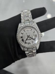 Reloj de Lujo Totalmente Automático con Diamantes de Moissanita VVV, Mecanismo Mecánico en Movimiento con Estilo - Product Image 1