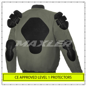 Chaqueta de Motocicleta Ligera e Impermeable con Protección Homologada CE, Chaqueta Corta Transpirable de Tela para Hombre, Chaqueta para Todas las Estaciones - Product Image 5