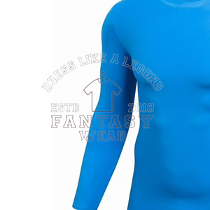 Camiseta de Compresión de Poliéster y Spandex OEM 2026 para Hombre, Ropa Deportiva de Secado Rápido y Transpirable con Diseño y Logotipo Personalizados - Product Image 3