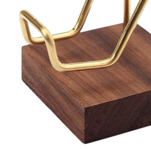 ชั้นวางแสดงฐานโลหะและไม้ผู้ผลิตจำนวนมากสไตล์แร่อัญมณี - Product Image 2