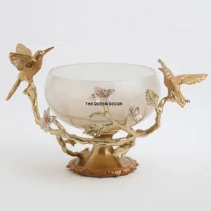 Premium Decorative Antique Metal <b>Serving</b> <b>Bowls</b> with Bold and Intricate Patterns Featuring Decorative <b>Bowl</b> - Product Image 3