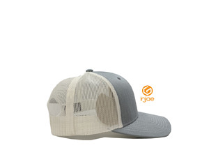 Casquettes de camionneur personnalisées OEM ODM avec logo, casquette de baseball en maille à 6 panneaux, visière incurvée, ajustable, vierge, fabricant vietnamien - Product Image 5