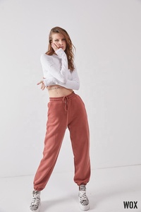 Servicio OEM personalizado de gran tamaño de algodón pesado para mujer básico nuevo Premium negro Jogger pantalón oferta al por mayor tendencia 2024 calidad - Product Image 6