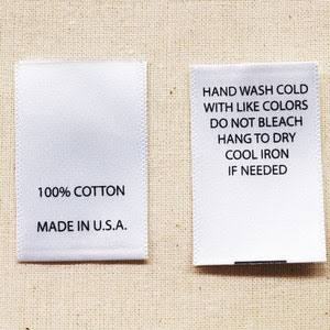 Étiquettes d'entretien en satin thermocollantes personnalisées OEM Étiquettes de cou lavables imprimées pour vêtements privés - Product Image 6