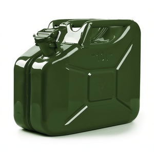 Bidón de Combustible de Acero Verde Oliva RAL 6003, Capacidad de 10L, Grosor de Lámina de 0.9mm, Dimensiones L345xW165xH275mm, Equipo de Seguridad y Supervivencia VALPRO - Product Image 3