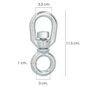 Grillo Girevole Semplice in Acciaio 10 mm. - Product Image 3
