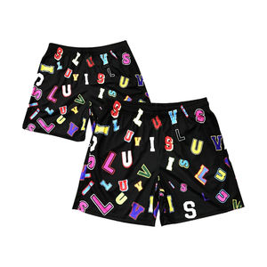 Joggers Custom Casual Basic Basketball <b>Men</b> <b>Mesh</b> <b>Shorts</b> Star Print Elastic Waist Mid-Length <b>Mesh</b> <b>Short</b> Reasonable Price OEM - Product Image 5