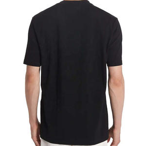 Top vente professionnel fait hommes T-Shirt décontracté de haute qualité nouvelle mode imprimé Logo conception solide tissu tricoté bas prix - Product Image 2