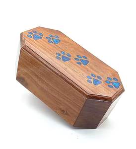 Urna de cremación de madera de primera calidad con diseño atemporal, perfecta para funerales, servicios conmemorativos y exhibiciones de patrimonio familiar en casa - Product Image 1