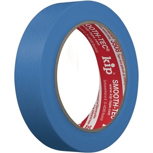Ruban adhésif crêpé bleu lisse KIP-PU 9 3508 SMOOTH-TEC, longueur 50 m, largeur 24 mm, pour usage bureautique - Product Image 1