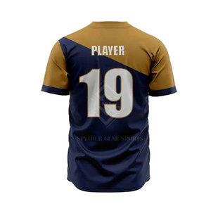 Nueva Llegada de Ropa Deportiva, Conjuntos de Uniformes de Béisbol Transpirables de Tela 100% Poliéster, Mejor Precio - Product Image 4