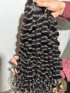 Meilleures ventes de extensions de cheveux humains Deep Wave brutes avec extension de cheveux humains vierges 100% Remy à vendre par les exportateurs - Product Image 2