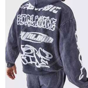 Survêtements d'hiver pour hommes à logo personnalisé, les plus vendus, deux pièces, respirants, 100 % coton, légers, manches longues pleine longueur - Product Image 3