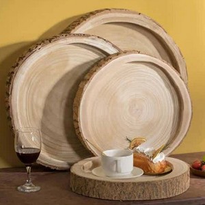 Frutero de corteza de madera redondo de 4 pulgadas, efecto de madera, corteza, producto de gran venta, cuenco decorativo de madera de mango con corteza de árbol hecho en La India - Product Image 5