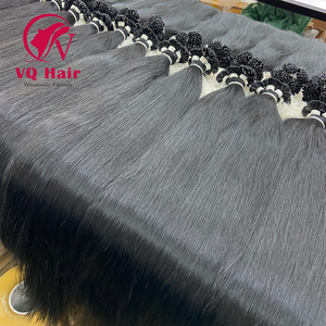 ผมต่อทรงเรียบสำหรับต่อผมมนุษย์100% เวียดนามขายส่งจากโรงงาน - Product Image 1