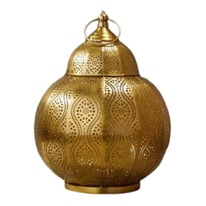High Quality Brass <b>Vintage</b> Embossed <b>Lantern</b> With Polish Finished For Tabletop Decor Arabic <b>Lantern</b> For Home Decoration - Product Image 5