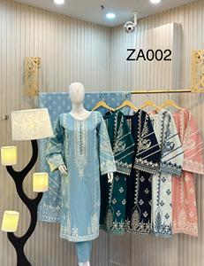 Colección SSumaira elegante bordado Khaddar 3 piezas Plazo Salwar Kameez traje acogedor ropa de invierno para mujer - Product Image 3