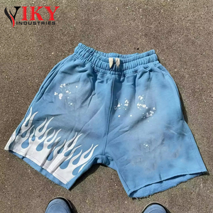 Wholesale Rate Hip Hop Highest Quality Good Supplier Make Own <b>Men</b> Wear Acid Wash Printed <b>Shorts</b> by VIKY INDUSTRIES - Product Image 3