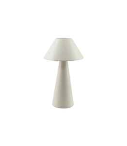 Lámpara de mesa de metal blanco con forma de hongo E27 Max. 25W (F-Bright 1950944-BL) - Product Image 1