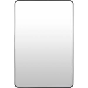 Modern Gold Art Deco Square Metal Framed Wall <b>Mirror</b> <b>with</b> Rounded Corners for Bathroom <b>Vanity</b> Entryway Wedding Decor - Product Image 1