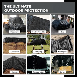 ผ้าโพลีเอทิลีนโพลีเอทิลีน HDPE + ม้วนผ้าโพลีเอทิลีนเป็นมิตรกับสิ่งแวดล้อมวัสดุแบบไม่ทอสีดำธรรมดาที่เป็นมิตรต่อสิ่งแวดล้อม - Product Image 4