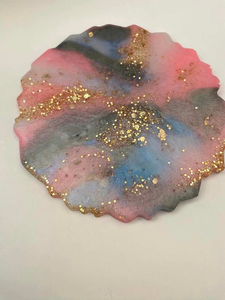 Best Quality <b>Clear</b> <b>Epoxy</b> <b>Resin</b> Designer Cup Coaster Wholesale High Quality Handmade <b>Resin</b> Coaster - Product Image 3