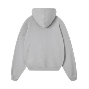 Sudadera con capucha recortada de algodón 100% para hombre de alta calidad, ajuste cuadrado grueso y de gran tamaño bordado, diseño Unisex con capucha, talla XL - Product Image 5