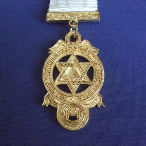 Masonic Jewelry Black Enamel Stainless Steel Freemason Jewelry 18K Gold Mysterious Brotherhood Jewelry Ronpex - Product Image 4