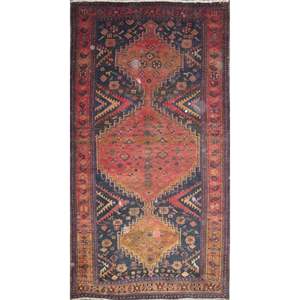 Tapis tissés à la main au design vintage luxueux, motif géométrique, mélange de coton et de laine, pour la décoration des sols de bureau et de maison. - Product Image 1