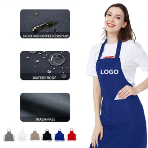 <span class=keywords><strong>Tablier</strong></span> <span class=keywords><strong>de</strong></span> <span class=keywords><strong>chef</strong></span> sans manches en coton imperméable et résistant à l'huile KEFEI avec 2 poches, design personnalisable et tendance pour hommes et femmes - Product Image 6