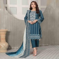 Marca Tawakkal, AROOSA, Conjunto de 3 Piezas Cosido a Medida, Salwar Kameez de Tela Lisa para Uso Diario, para Mujer, Todas las Tallas, Corte Modesto y Perfecto