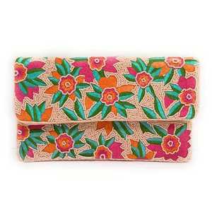 Porte-monnaie brodé à la main avec des perles, très vendu, pour femmes, prix de gros - Product Image 3