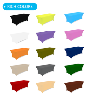 Bán buôn 100% polyester Khăn trải bàn đàn hồi Tùy chỉnh màu sắc và logo bền và hiệu quả chi phí - Product Image 6