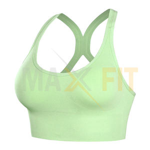 Latest Design 2025 Good Quality Women Sports <b>Bra</b> Gym Yoga Fitness Workout Crop <b>Tops</b> Tank <b>Vest</b> Sports <b>Bra</b> - Product Image 3