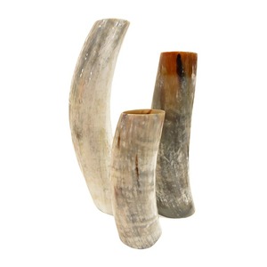 แจกันดอกไม้ติดผนังรูปเขาควายพร้อมขาตั้งโลหะทำมือตกแต่งบ้านตามธรรมชาติที่เน้นเสียง - Product Image 3