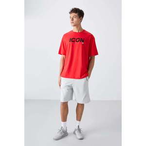 เสื้อยืดคอกลมโอเวอร์ไซส์พิมพ์ลายสำหรับผู้ชาย Tommylife Wholesale รุ่น 88331 สีดำ - BLACK - Product Image 4