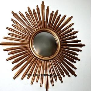 Custom European Style Metal Wall Mounted <b>Mirror</b> Room <b>Decor</b> Sunburst Shape Wall <b>Mirror</b> Accent <b>Mirror</b> for <b>Decor</b> - Product Image 1