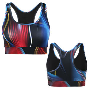 Soutien-gorge Halter Premium sans coutures imprimé par transfert thermique pour femme – Yoga, fitness, gym, course à pied – Séchage rapide, respirant, antichoc, extensible dans quatre directions - Product Image 1
