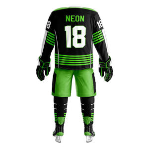 Conjunto de Jersey de entrenamiento reversible unisex, nuevo estilo, personalizado, OEM, nombre del equipo, uniforme de impresión, pantalones cortos de sublimación, nueva ropa de hockey sobre hielo - Product Image 5