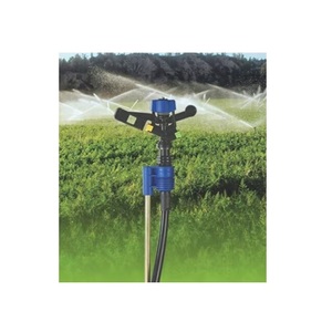 Arroseur de jardin à pulvérisation réglable avec 3 réglages de débit d'eau Corps en métal antirouille Idéal pour les plantes de pelouse et l'irrigation extérieure - Product Image 1