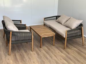 Juego de mesa de comedor de madera maciza de estilo minimalista, muebles de restaurante duraderos para cocina o apartamento/uso en hoteles hechos en Vietnam - Product Image 3