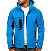 Veste matelassée softshell d'hiver personnalisable avec broderie, réversible, coupe-vent, épaisse, design montagne, 100% polyester