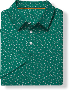 Chemise de golf pour homme, luxe, manches courtes, col rabattu, en coton tricoté confortable, écologique - Product Image 3