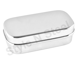 Stainless Steel Classic Lunch <b>Box</b> Wire <b>Tiffin</b> Lunch <b>Box</b> Camping Food Carrier With Clip Lock Two Tier <b>Tiffin</b> With Lock - Product Image 2