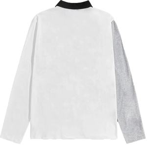 Nouveauté 2026 T-shirt à manches longues col rond unisexe, personnalisable avec logo brodé ou imprimé, vierge pour sublimation, 100% coton tricoté - Product Image 3