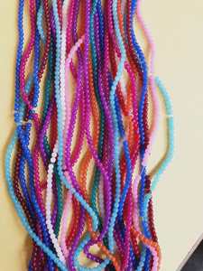 Perles de verre rondelle sur mesure dans des couleurs assorties disponibles à partir de la taille 6 mm idéal pour une utilisation par les créateurs de bijoux et les magasins de perles - Product Image 4