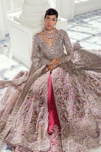 New Beautiful Heavy Embroidery on <b>Bridal</b> <b>Jacket</b> & Lehenga Dress with Embellished Crystal Glass Beads,dabka Work for Wedding@2024 - Product Image 2