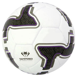 Alta calidad PU PVC Todo cuero Negro Fútbol Balón Tamaño 5 Deporte profesional Color personalizable - Product Image 3