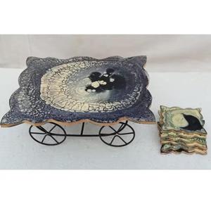 Posavasos de madera de lujo de grano de arce de nogal posavasos de cerveza de café decoración antigua Regalo De vacaciones perfecto que incluye - Product Image 5